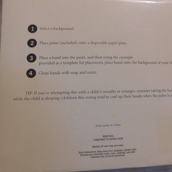 Hallmark Hand Print Baptism Frame Kit - Picture 4 of 9